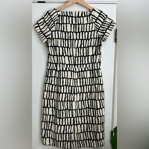J. Crew Factory short sleeve basket weave dress size 8